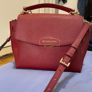 Michael Kors Rochelle Medium Satchel in Red